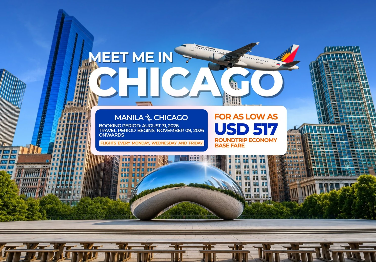 Introductory Fare to Chicago